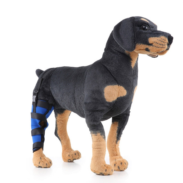 HJ19 Pet Surgery Rehabilitation Back Leg Protector Walking Aids, Size: S(Blue Right Back Leg)