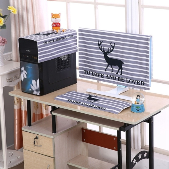 Desktop Computer LCD Monitor Cloth Dust-proof Cover, Size:32 inch(Grey Deer)