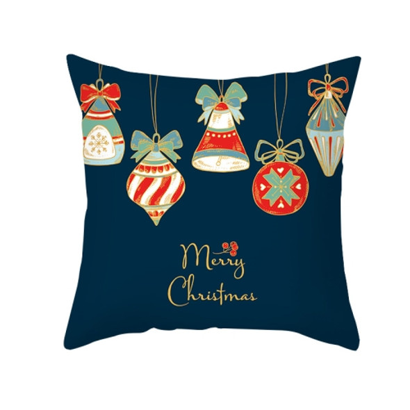 3 PCS Christmas Peach Skin Printing Colorful Sofa Pillowcase Without Pillow Core, Size: 45x45cm(TPR428-7)
