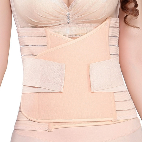 Postpartum Abdomen Belt Bundles Abdominal Vented Pregnant Women Bundles Belly Belt, Size: L(Skin Color)