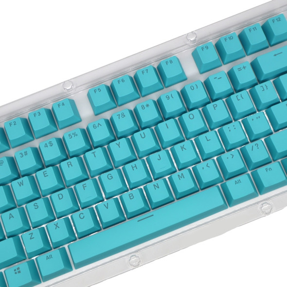 HXSJ P9 104 Keys PBT Color Mechanical Keyboard Keycaps(Lake Blue)