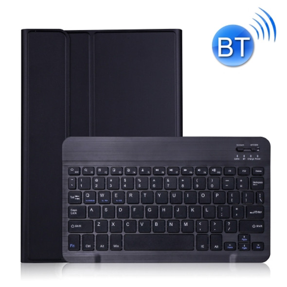 A500 For Samsung Galaxy Tab A7 T500/T505 10.4 inch 2020 Detachable Bluetooth Keyboard Ultrathin Horizontal Flip Leather Tablet Case with Holder & Elastic Band(Black)