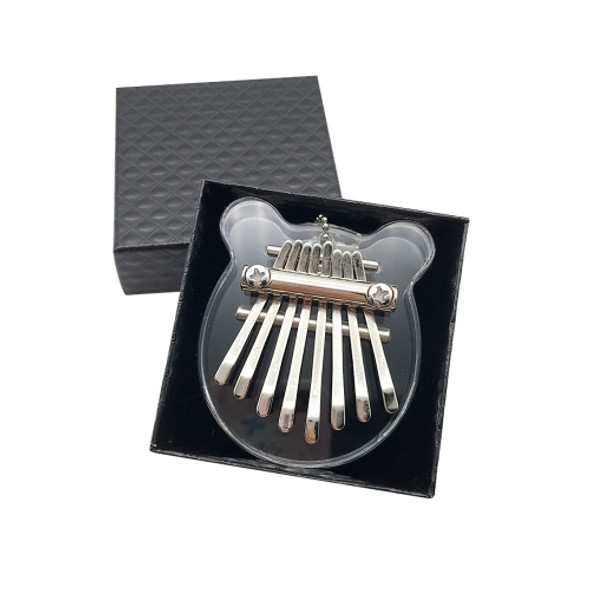 Mini 8 Tone Thumb Piano Kalimba Musical Instruments, Gift Box(Acrylic Bear)