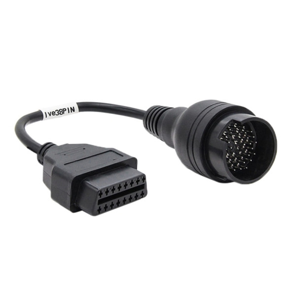 38Pin to 16Pin Truck OBD2 Conversion Cable OBDII Diagnostic Adapter Cable for Iveco