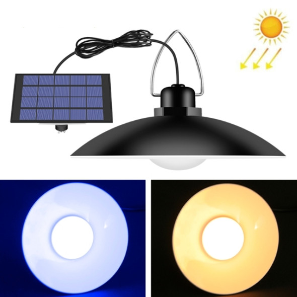 1 in 1 Outdoor Solar Lamp Waterproof Courtyard Decorative Light LED Retro Chandelier(Cool White Light)
