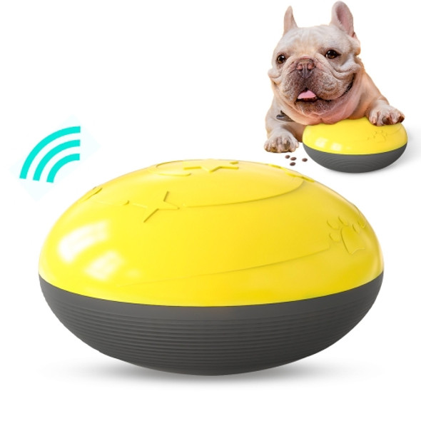 Pet Sounding Toy Bite-Resistant Dog Food Leakage Device(Yellow)