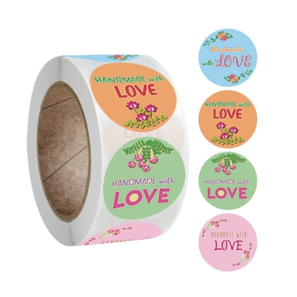 10 PCS Round Kraft Paper Thank You Sticker Party Gift Tag(A-160)