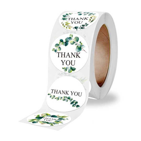 10 PCS Thank You Floral Seal Sticker Envelope Sticker Decoration, Size: 2.5cm / 1 inch(A-322)