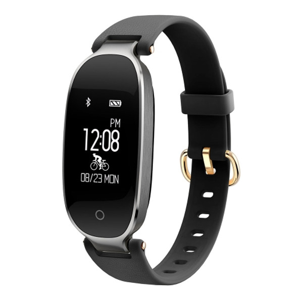 S3 0.96 inch OLED Display Bluetooth Sports Smart Bracelet, IP67 Waterproof, Support Heart Rate Monitor / GPS Trajectory / Pedometer / Calls Remind / Sedentary Reminder / Remote Capture / Distance, Compatible with Android and iOS Phones(Black)