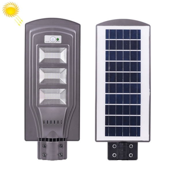 60W IP65 Waterproof Radar Sensor + Light Control Solar Power Street Light, 120 LEDs Energy Saving Outdoor Lamp with 6V / 20W Solar Panel