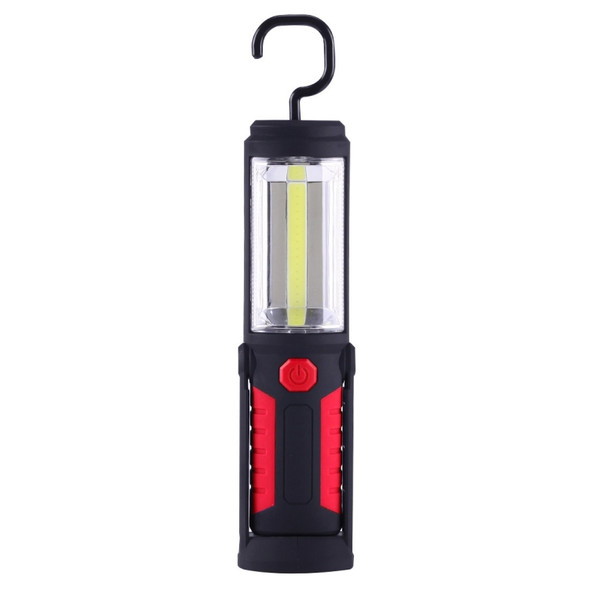 PR5W-1 5W COB+1W F8 IP43 Waterproof White Light LED Torch Work Light , 400 LM Multi-function USB Charging Portable Emergency Work Stand Light with Magnetic & 360 Degrees Swivel Hook(Red)