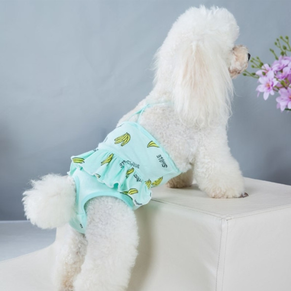 Banana Printed Dog Physiological Pants Comfortable Breathable Strap Pet Physiological Pants, Size: XL(Green)