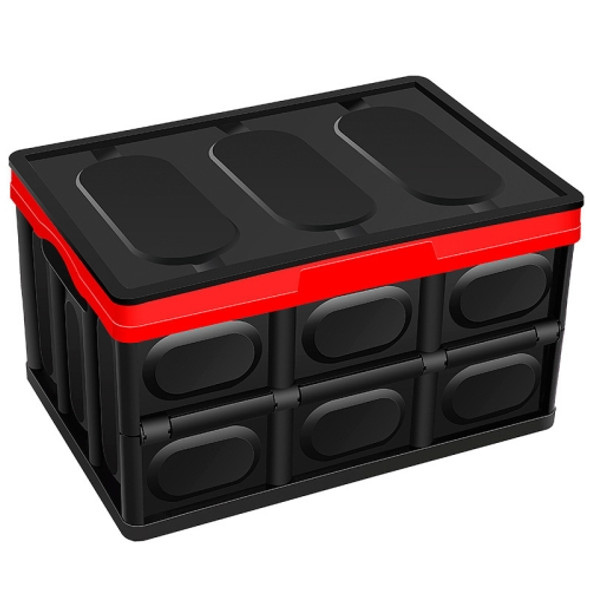 Car Storage Box Auto Multi-function Folding Organizer Box, with Waterproof Bag, Size: L (Black)