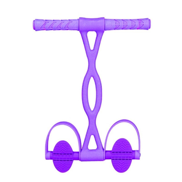 Home Fitness Pedal Tensioner Sit-Up Aid Multifunctional Elastic Rope, Specification： Little Waist Crystal (Purple)