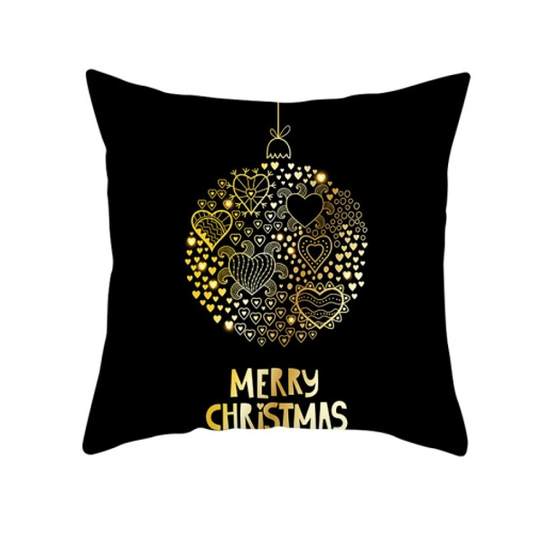 3 PCS Christmas Peach Skin Sofa Pillowcase Cushion Cover Without Pillow Core, Size: 45x45cm(TPR220-9)