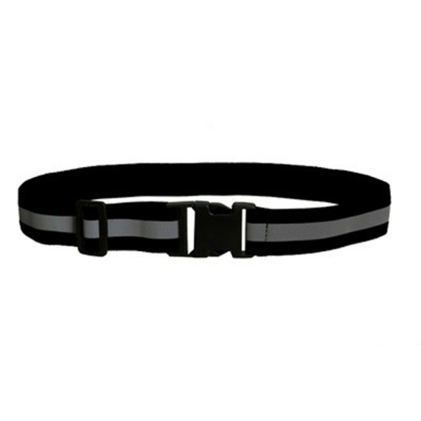 3 PCS Outdoor Adjustable Night Running And Cycling Reflective Waistband, Specification: 4cm Width(Black)