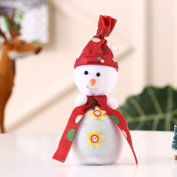 4 PCS Christmas Snowman Ornament Gift Bag(Red)