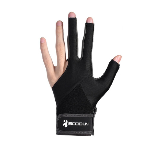 BOODUN M200932 Three-Pointer Billiard Gloves Abrasion Resistant Comfortable Billiard Single Gloves, Size: M(Gray)
