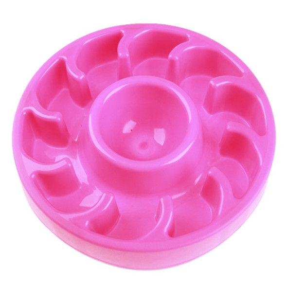 2 PCS Dog Slow Food Bowl Pet Tattoo Deflection Bowl, Specification: Colorful Package(Pink)