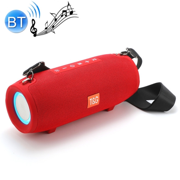 T&G TG322 40W Waterproof Portable LED Bluetooth Speaker(Red)