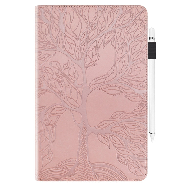 For Amazon Kindle Paperwhite 5 2021 Life Tree Series Leather Tablet Case(Rose Gold)