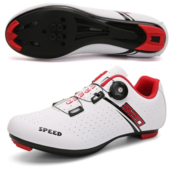 L88 Bicycle Road Riding Power-Assisted Hard-Soled Shoes, Size: 41(Highway-White)