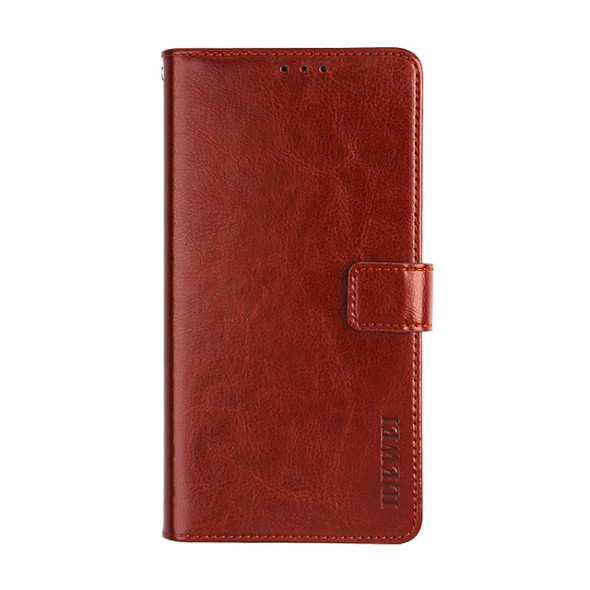 For Alcatel 1SE 2020 idewei Crazy Horse Texture Horizontal Flip Leather Case with Holder & Card Slots & Wallet(Brown)