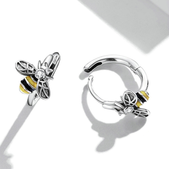 S925 Sterling Silver Mini Bee Women Earrings