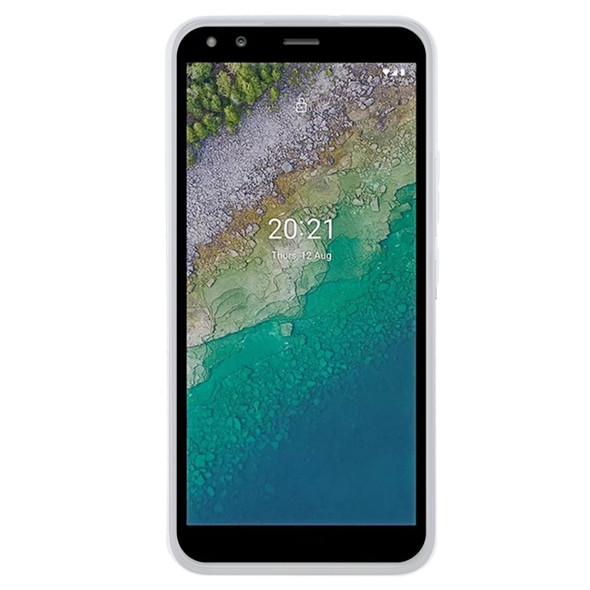TPU Phone Case For Nokia C01 Plus(Pudding Transparent White)