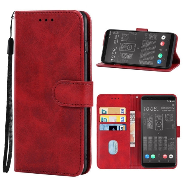 Leather Phone Case For HTC EXODUS 1 Binance Edition(Red)