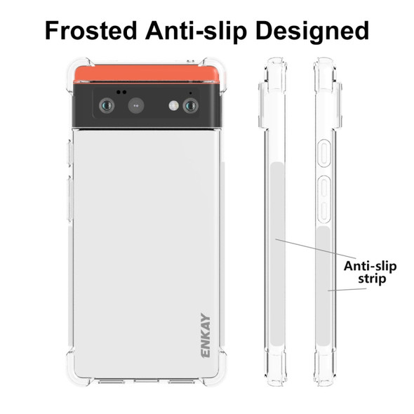 For Google Pixel 6 ENKAY Transparent TPU Shockproof Case