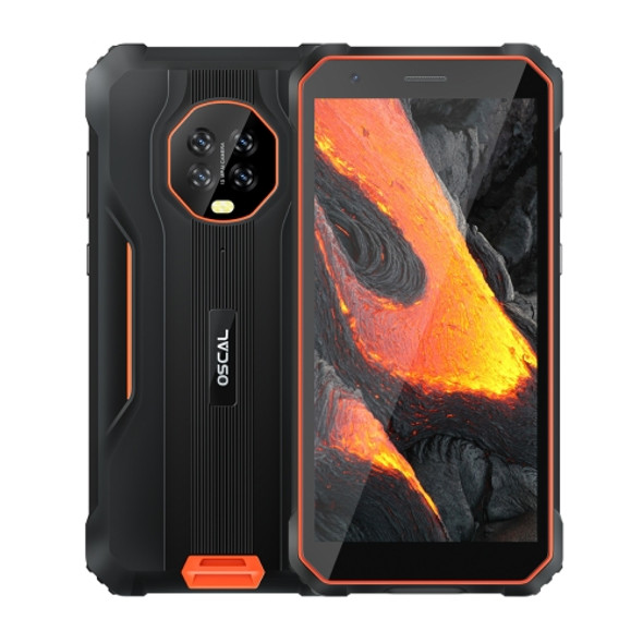 Blackview OSCAL S60 Pro Rugged Phone, 4GB+32GB, IP68/IP69K Waterproof Dustproof Shockproof, 5.7 inch Android 11.0 MTK6762V/WD Octa Core up to 1.8GHz, OTG, NFC, Network: 4G (Orange)