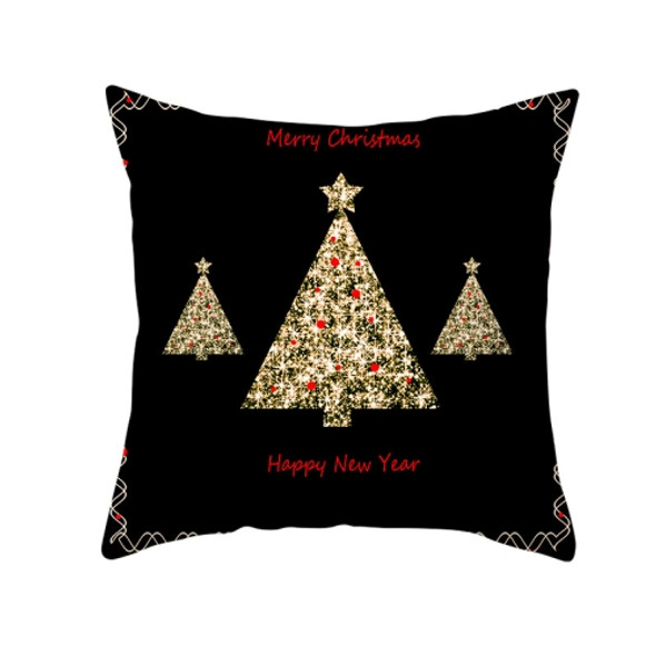 3 PCS Christmas Peach Skin Sofa Pillowcase Cushion Cover Without Pillow Core, Size: 45x45cm(TPR220-26)