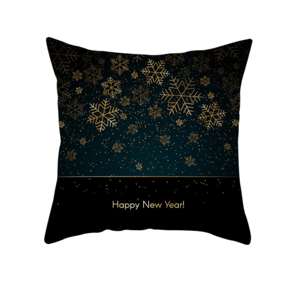 3 PCS Christmas Peach Skin Sofa Pillowcase Cushion Cover Without Pillow Core, Size: 45x45cm(TPR220-22)