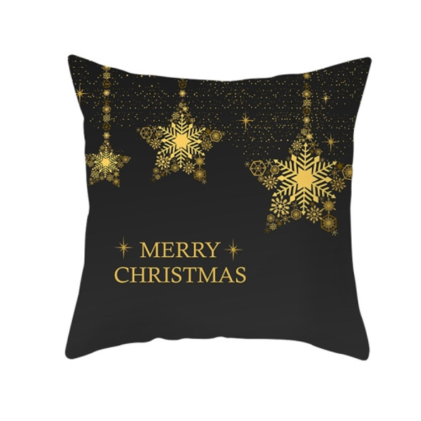 3 PCS Christmas Peach Skin Sofa Pillowcase Cushion Cover Without Pillow Core, Size: 45x45cm(TPR220-12)
