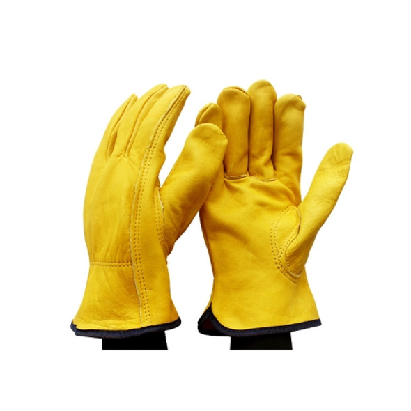 1 Pair JJ-1011 Cowhide Outdoor Wear-resistant Gardening Gloves, Size: XL