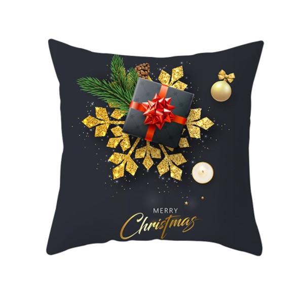 3 PCS Christmas Peach Skin Sofa Pillowcase Cushion Cover Without Pillow Core, Size: 45x45cm(TPR220-28)