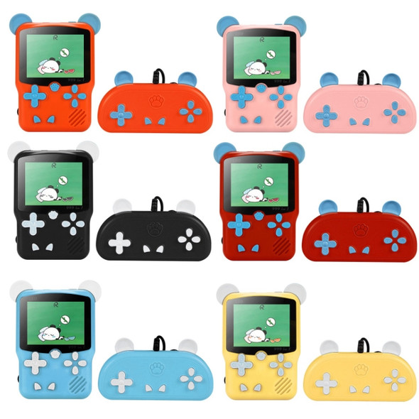 I50 999 in 1 Children Cat Ears Handheld Game Console, Style: Doubles (Yellow)