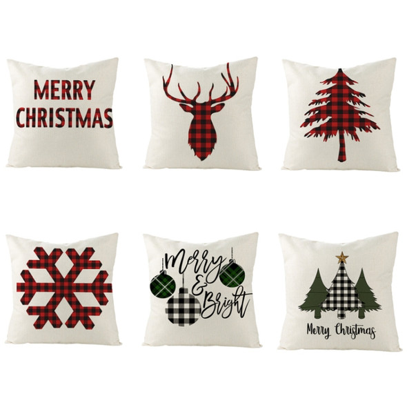 2 PCS Christmas Home Linen Pillowcase Without Pillowcore, Size: 45x45cm(JYM104-5)