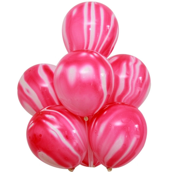100 PCS 10 Inch Agate Latex Balloon Wedding Festival Party Decorative Balloon(Red)