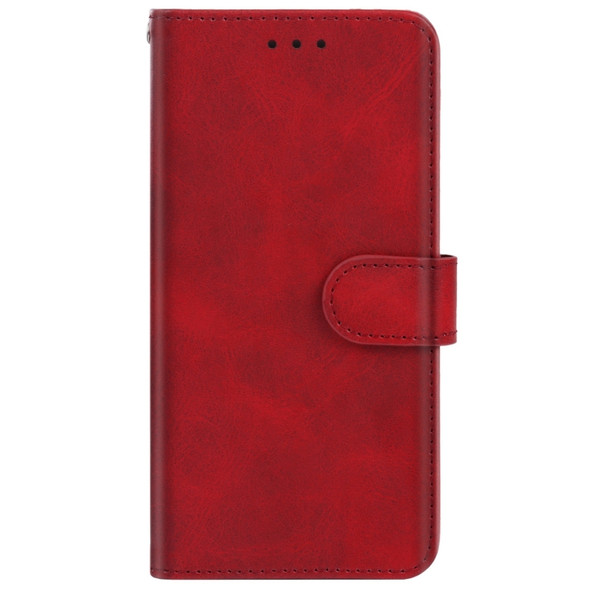 Leather Phone Case For Wiko Y82(Red)