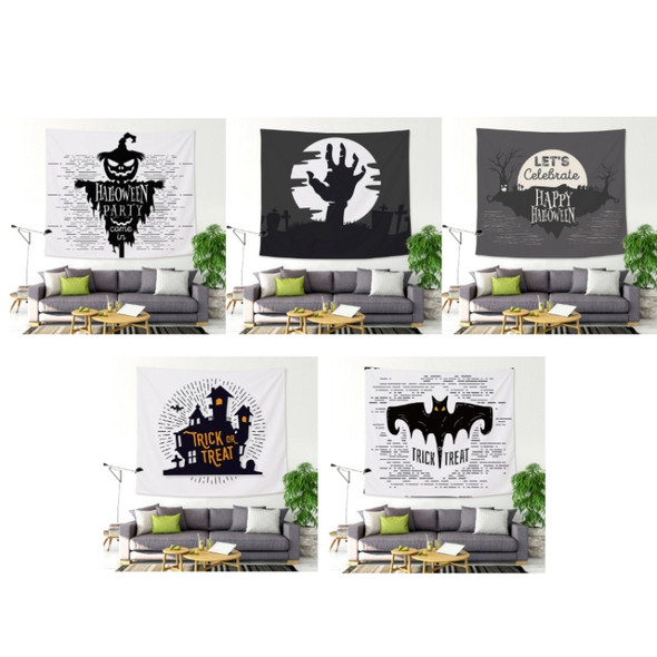 Halloween Background Wall Decoration Wall Hanging Fabric Tapestry, Size: 200x150 cm(Bat)