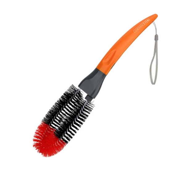 4 PCS Round Head Car Wheel Brush Tire Brush Car Cleaning Tool Detachable Brush(Orange)