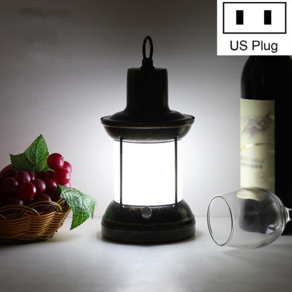 HT-TD1W33 Retro LED Charging Bar Decorative Atmosphere Lamp, Style:B-White Light(US Plug)