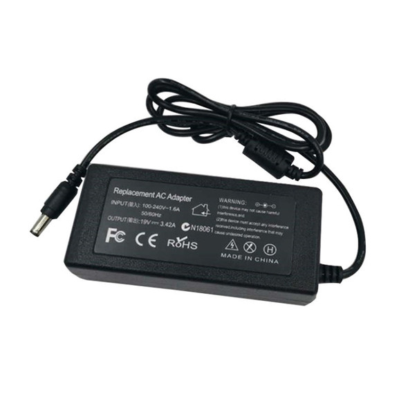 Laptop Charger 19V 3.42A 65W DC 5.5 x 2.5mm Power Adapter