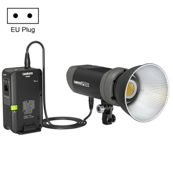 Lophoto LP-200Bi 200W Dual-Color Temperature Continuous Light LED Studio Video Fill Light(EU Plug)