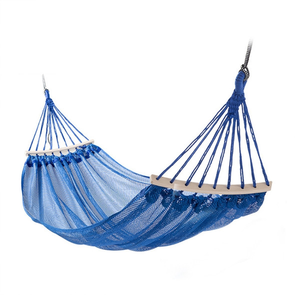 Outdoor Hammock Anti-Rollover And Breathable Camping Hammock  Outdoor Swing(Blue)