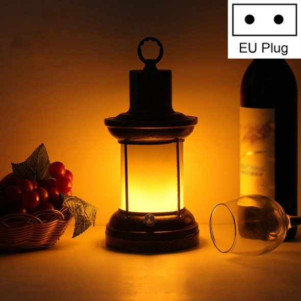 HT-TD1W33 Retro LED Charging Bar Decorative Atmosphere Lamp, Style:B-Flame Light(EU Plug)