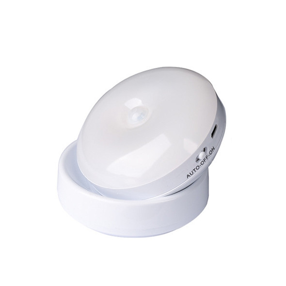 DMK-6PL Kitchen Cabinet Body Infrared Sensing Lamp, Style: Rotate Charging(White Light)