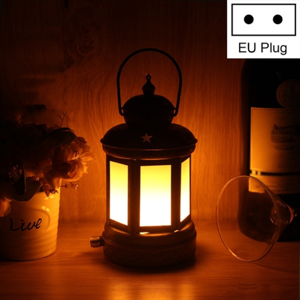 HT-TD1W33 Retro LED Charging Bar Decorative Atmosphere Lamp, Style:C-Flame Light(EU Plug)